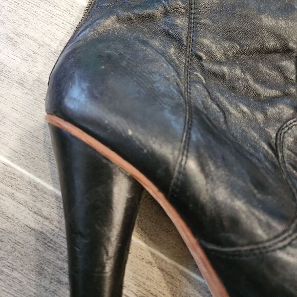 Gee Wawa Black Lesther Over Knee Platform Boot - Picture 15 of 17